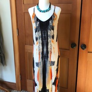 Abstract Maxi Dress